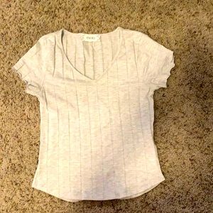 Pink Rose Comfy Grey Shirt